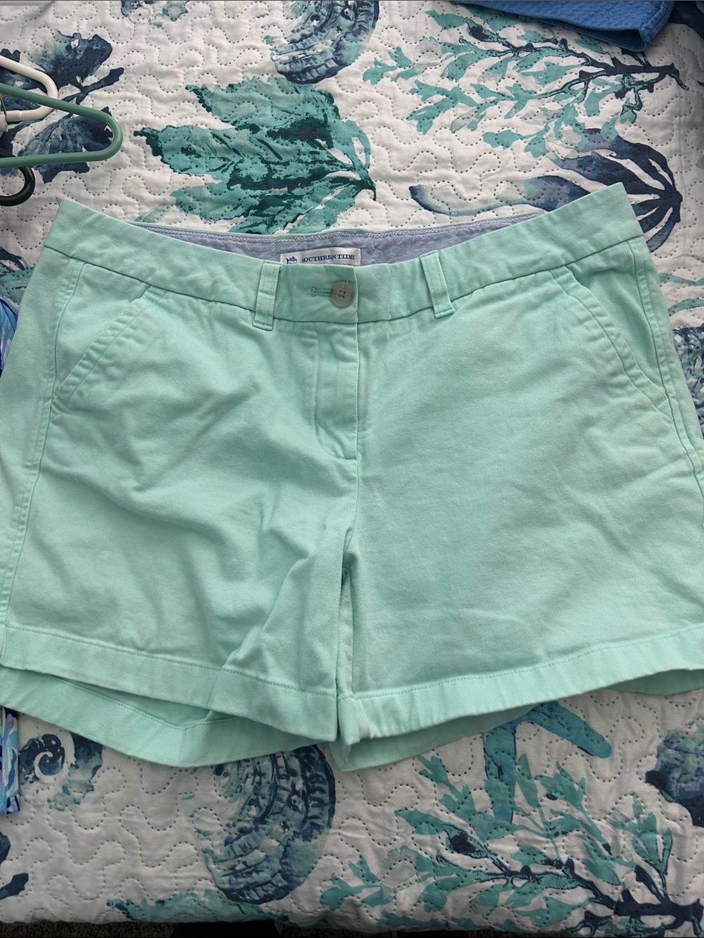 Southern Tide Mint Green Women's Chino Shorts